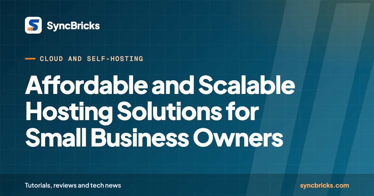 Affordable and Scalable Hosting Solutions for Small Business Owners: SyncBricks cover