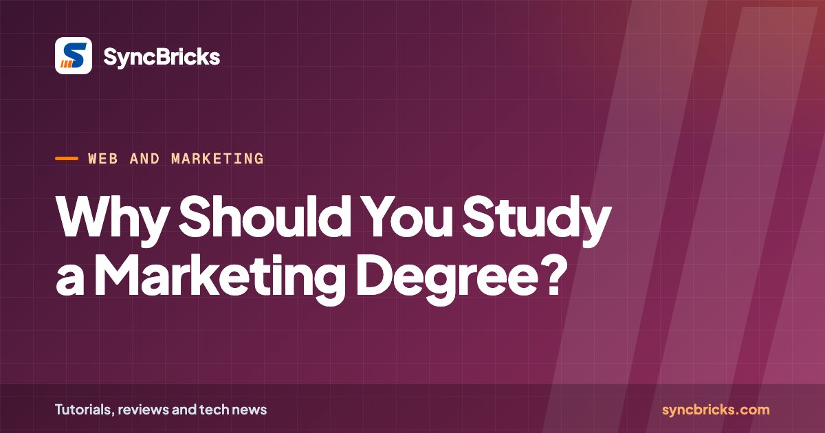 Why Should You Study a Marketing Degree?: SyncBricks cover