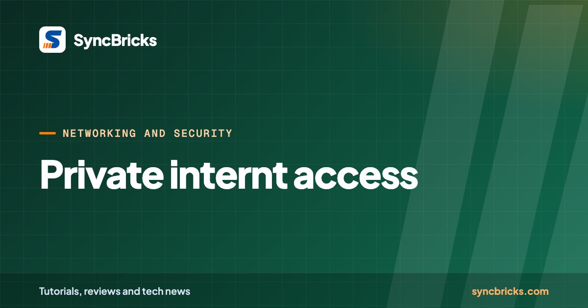 Private internt access: SyncBricks cover