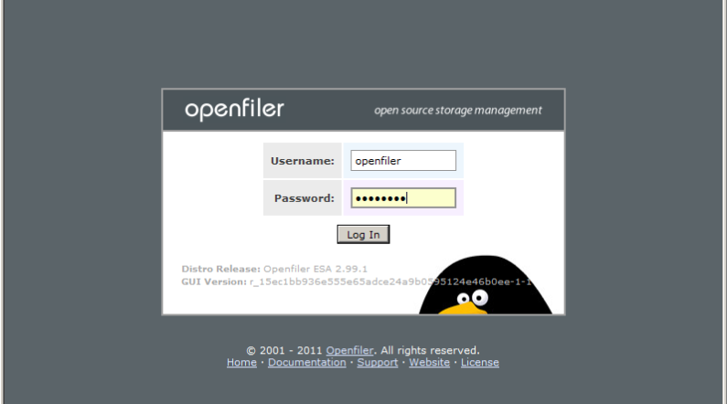 openfiler nas server
