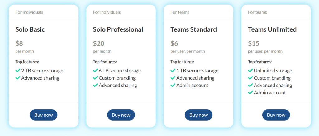 unlimited cloud storage