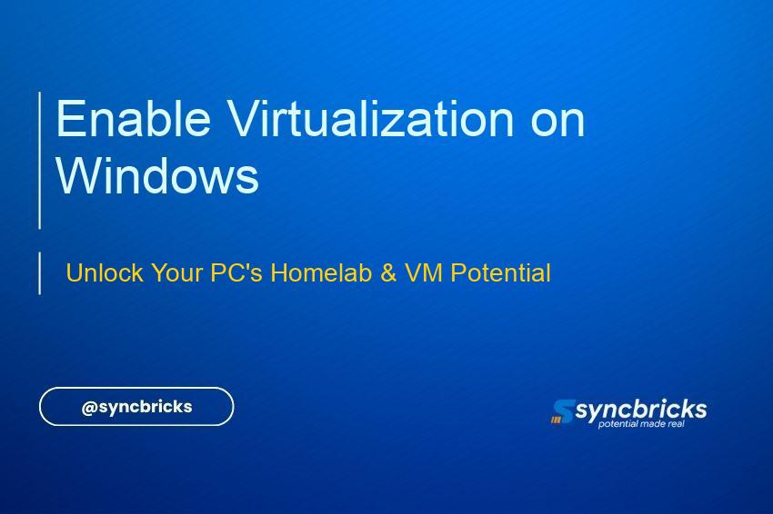 Learn how to enable virtualization (Intel VT-x/AMD-V) on Windows PCs via BIOS/UEFI and Windows Features. A step-by-step guide for homelab, VMs, and Proxmox setups.