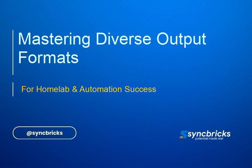 Learn to manage a variety of outputs like JSON, XML, and logs in your homelab and automation projects. This guide covers common formats and strategies for robust data handling.