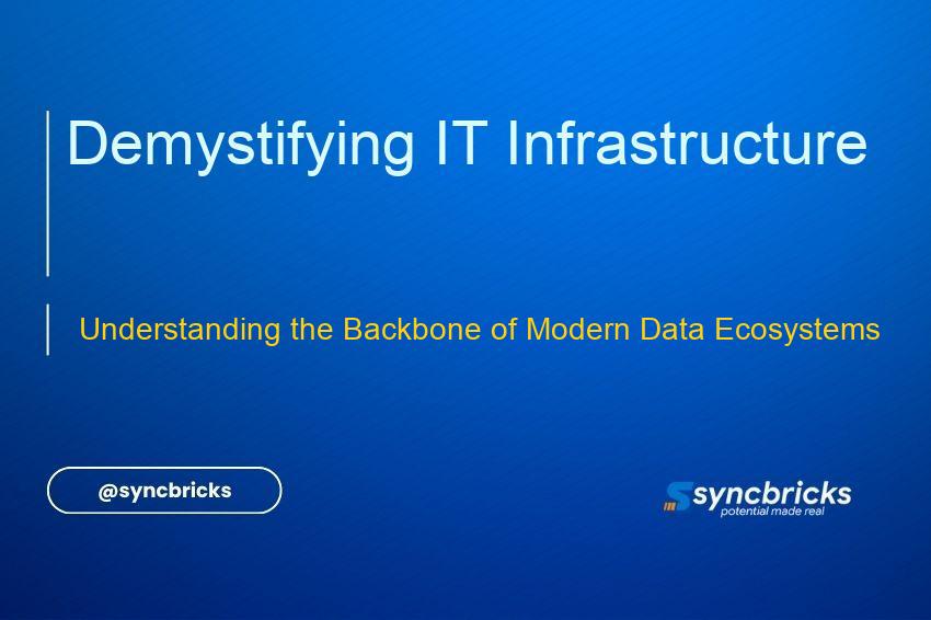 Explore how IT infrastructure, composed of physical and virtual resources, powers data flow, storage, and analysis in modern organizations. Learn the key components and their roles.