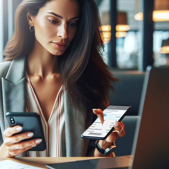 Business traveler using Navan for travel and expense management