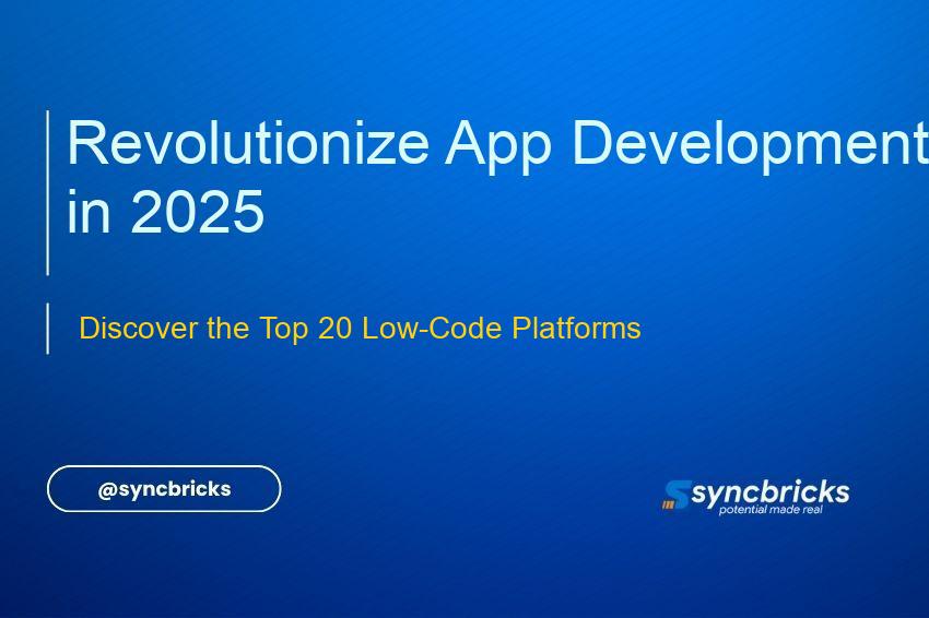 Explore the 20 best low-code platforms for building applications in 2025. Perfect for tech enthusiasts, IT professionals, and automation lovers.