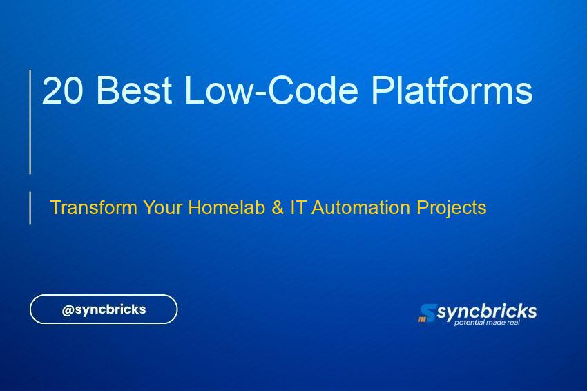 Discover the top 20 low-code platforms perfect for homelab environments and IT automation projects. Streamline workflows and build powerful applications without extensive coding knowledge.