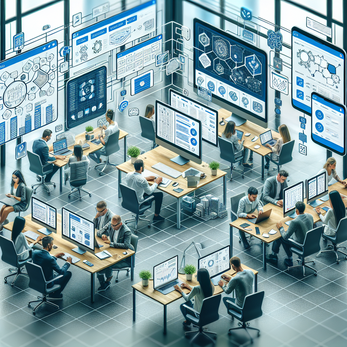 Airtable collaborative low-code platform interface showing team workflow automation and database management